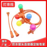 AHUA澳华e27欧规户外防水灯串线植物美欧标庭院草坪防水灯串线