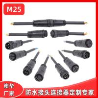 AHUA澳华厂家直销现货批发M25 3*12号UL线 SJOW橡胶线 防水接头